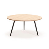 LIVORNO 80cm ROUND COFFEE TABLE - OAK