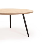 LIVORNO 80cm ROUND COFFEE TABLE - OAK