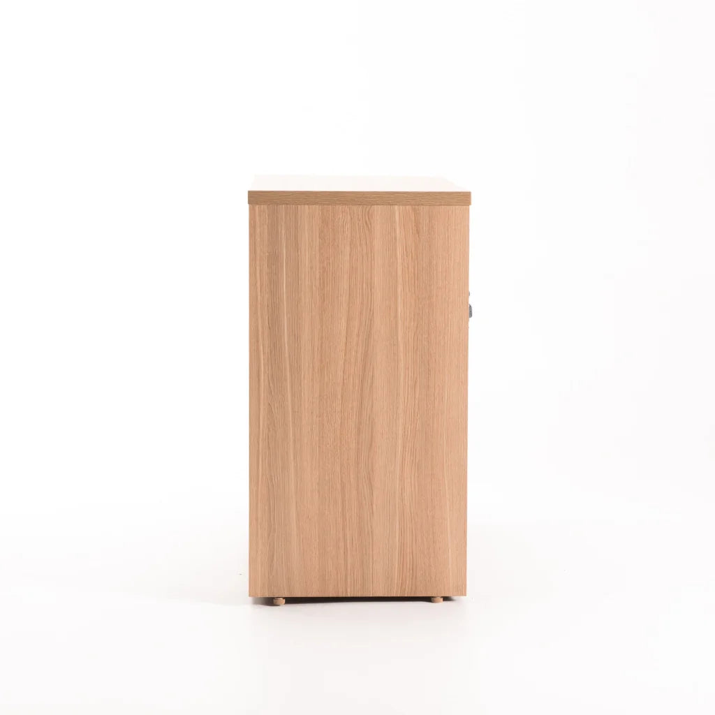 LOGO 2 DOOR CABINET - OAK/GREY