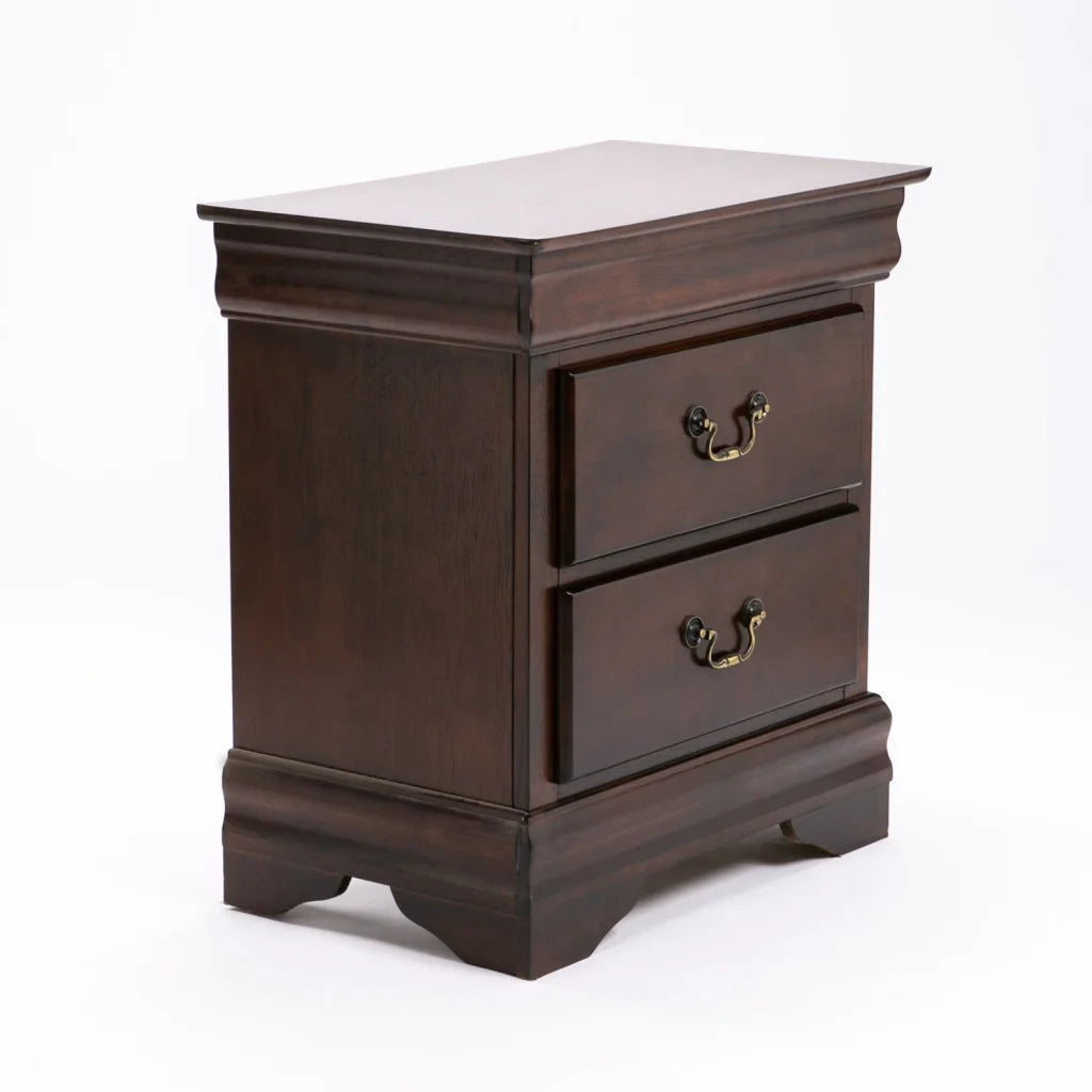 LOUISE 2 DRAWER PEDESTAL - DARK