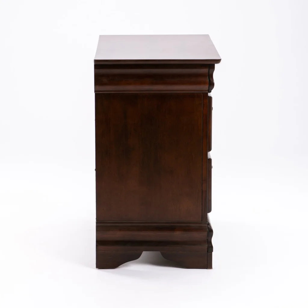 LOUISE 2 DRAWER PEDESTAL - DARK