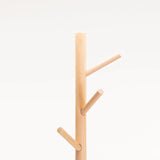 LUC COAT RACK 171cm H - WHITE/BEECH