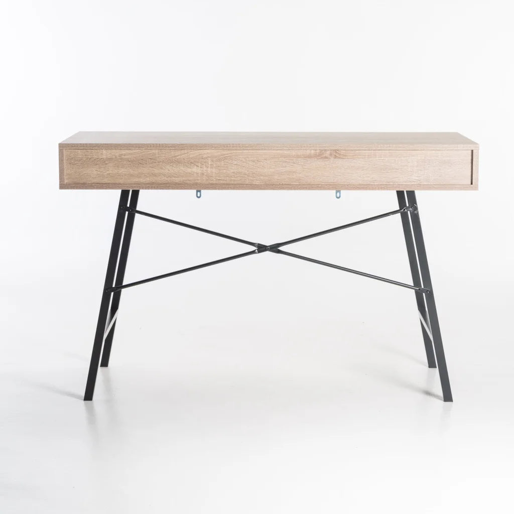 LUCA 120cm DESK - OAK/BLACK