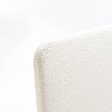 LUCY BOUCLE FABRIC SINGLE HEADBOARD - CREAM