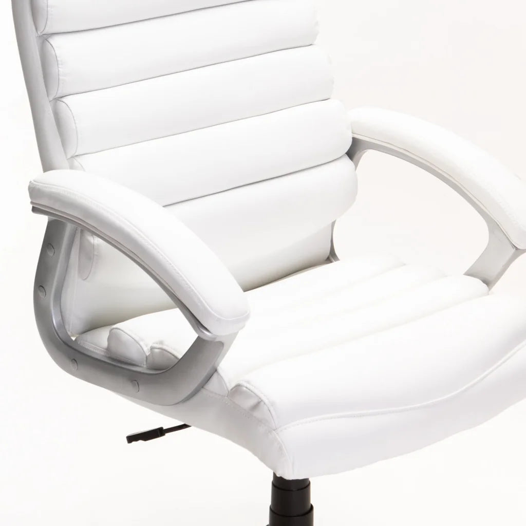 LUXURY EXECUTIVE HIBACK OFFICE CHAIR CM113 - WHITE