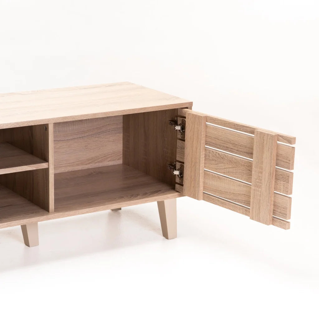 LYLA 160cm 2 DOOR TV UNIT - LIGHT OAK