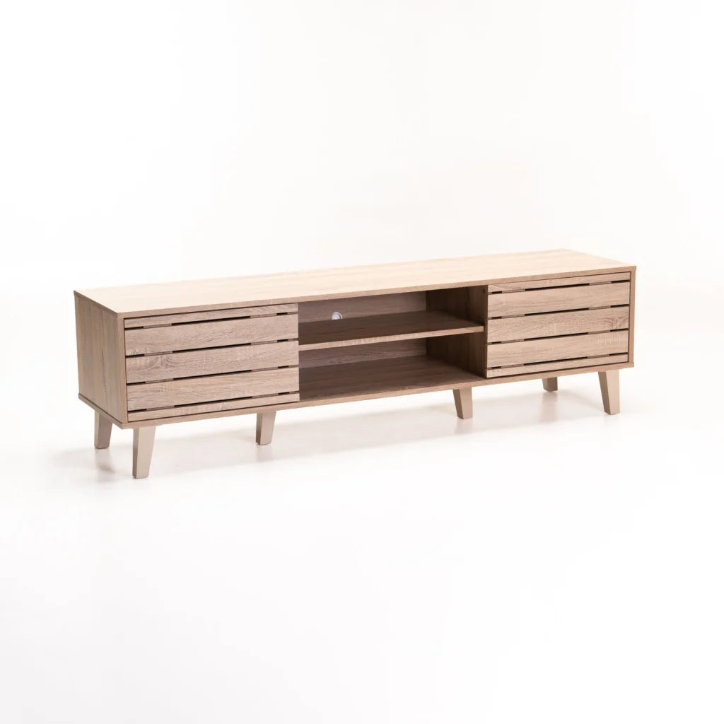 LYLA 160cm 2 DOOR TV UNIT - LIGHT OAK
