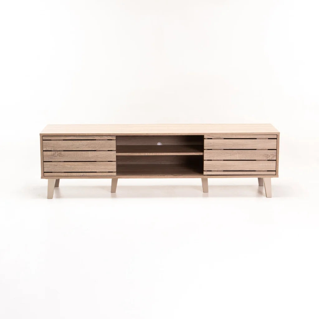 LYLA 160cm 2 DOOR TV UNIT - LIGHT OAK