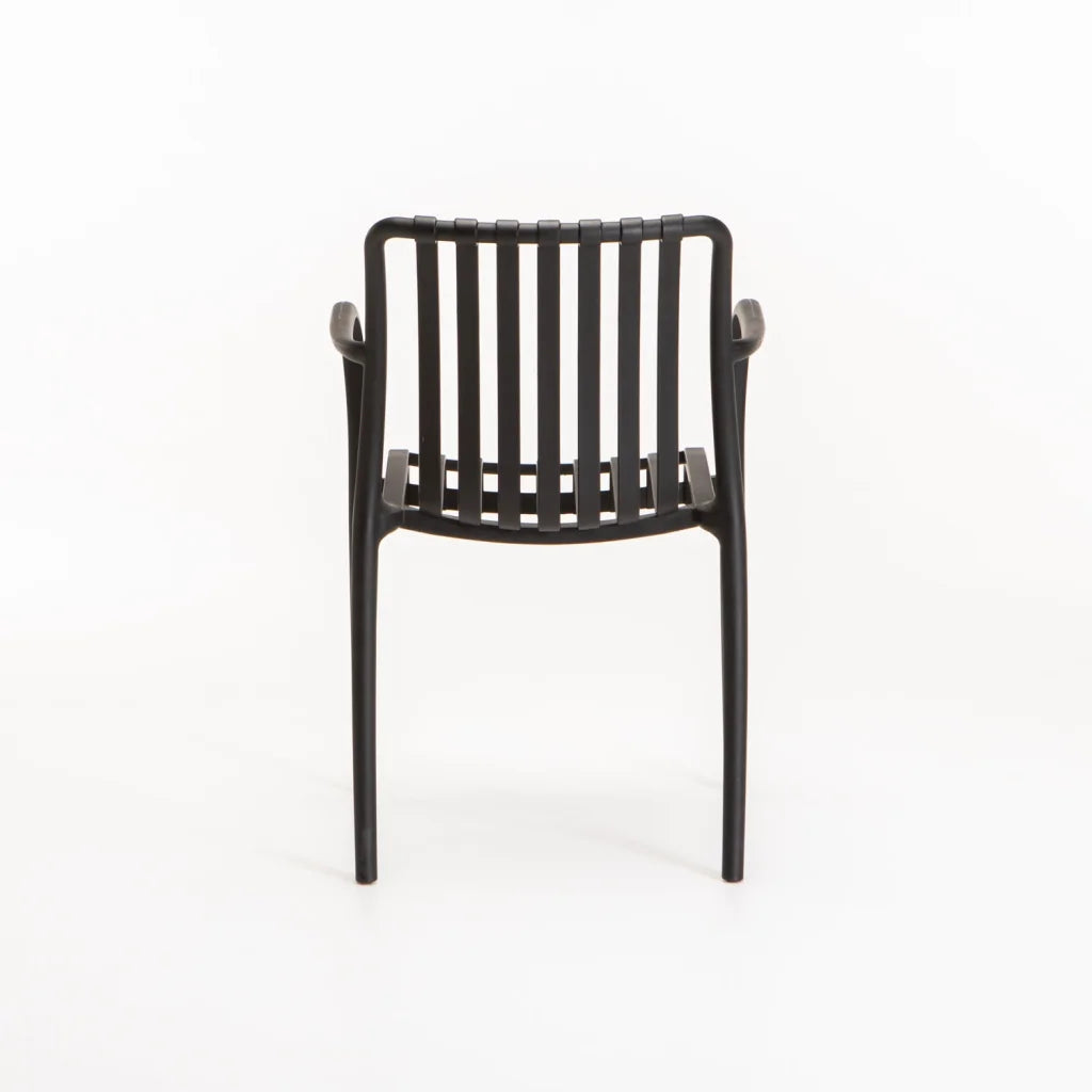 MAJORCA CHAIR W/ARMS - BLACK
