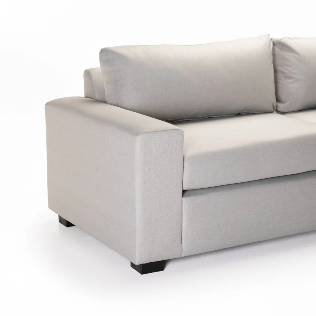 MAXIMO FABRIC 3 SEATER - PLATINUM