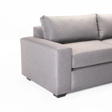 MAXIMO FABRIC 3 SEATER - LIGHT GREY