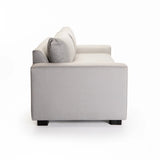 MAXIMO FABRIC 3 SEATER - PLATINUM