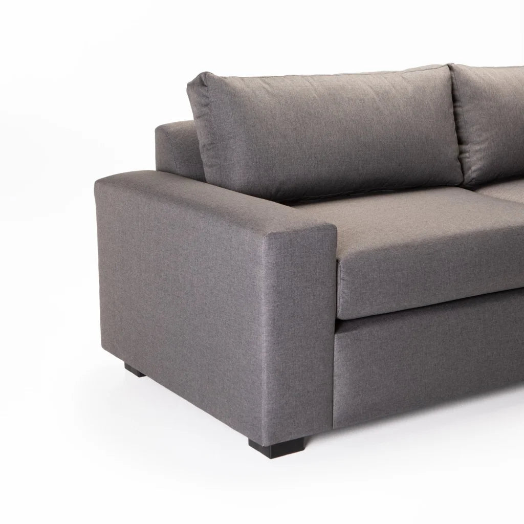 MAXIMO FABRIC 3 SEATER - DARK GREY
