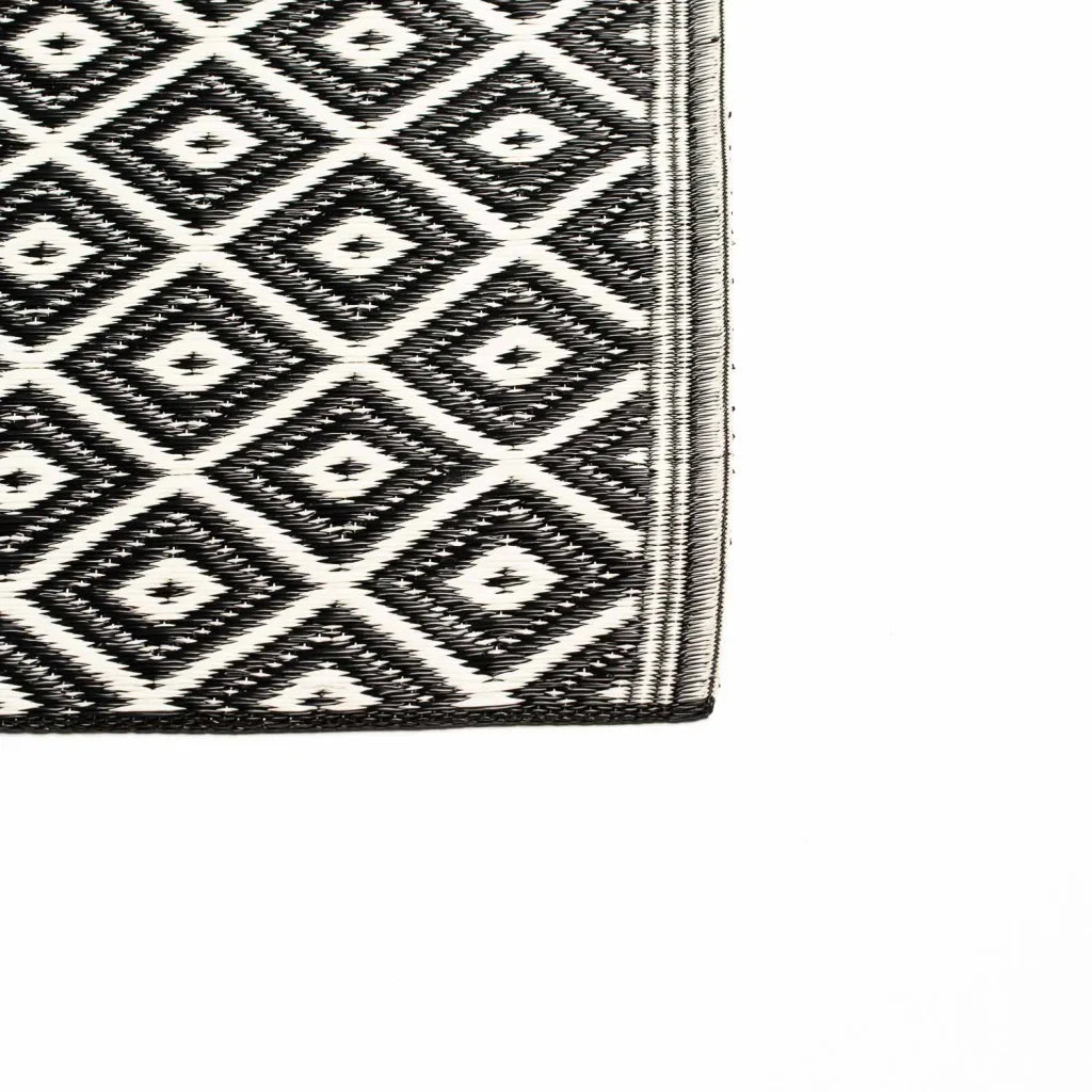MENO M3 INDOOR/OUTDOOR RUG 150x230cm-BLACK/WHITE