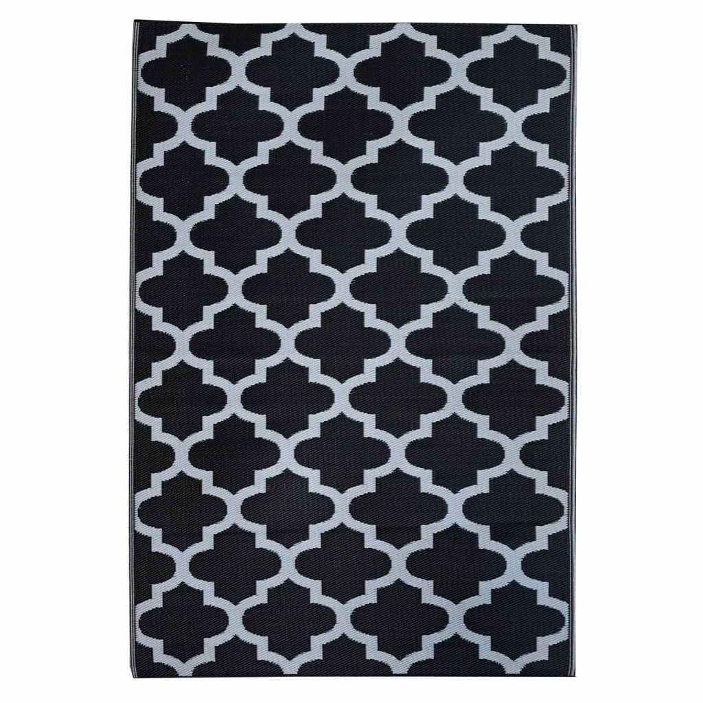 MENO M4 INDOOR/OUTDOOR RUG 150x230cm-BLACK/WHITE