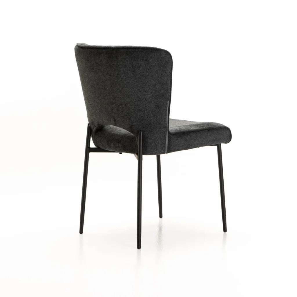 MODENA FABRIC DINING CHAIR - GREY