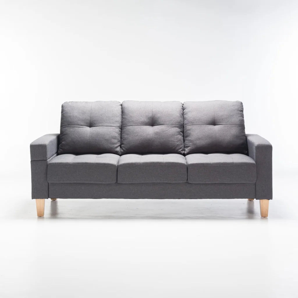 MOLLY FABRIC SLEEPER COUCH - GREY