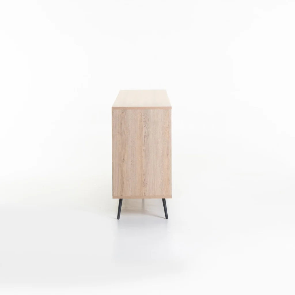 MONZA 2 DOOR 3 DRAWER SIDEBOARD - OAK/WHITE