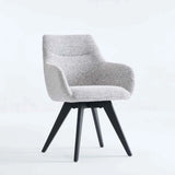 NELLA WOODEN DINING CHAIR - SPECKLED GREY
