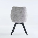 NELLA WOODEN DINING CHAIR - SPECKLED GREY