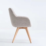 NELLA WOODEN DINING CHAIR - SPECKLED STONE