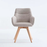 NELLA WOODEN DINING CHAIR - SPECKLED STONE