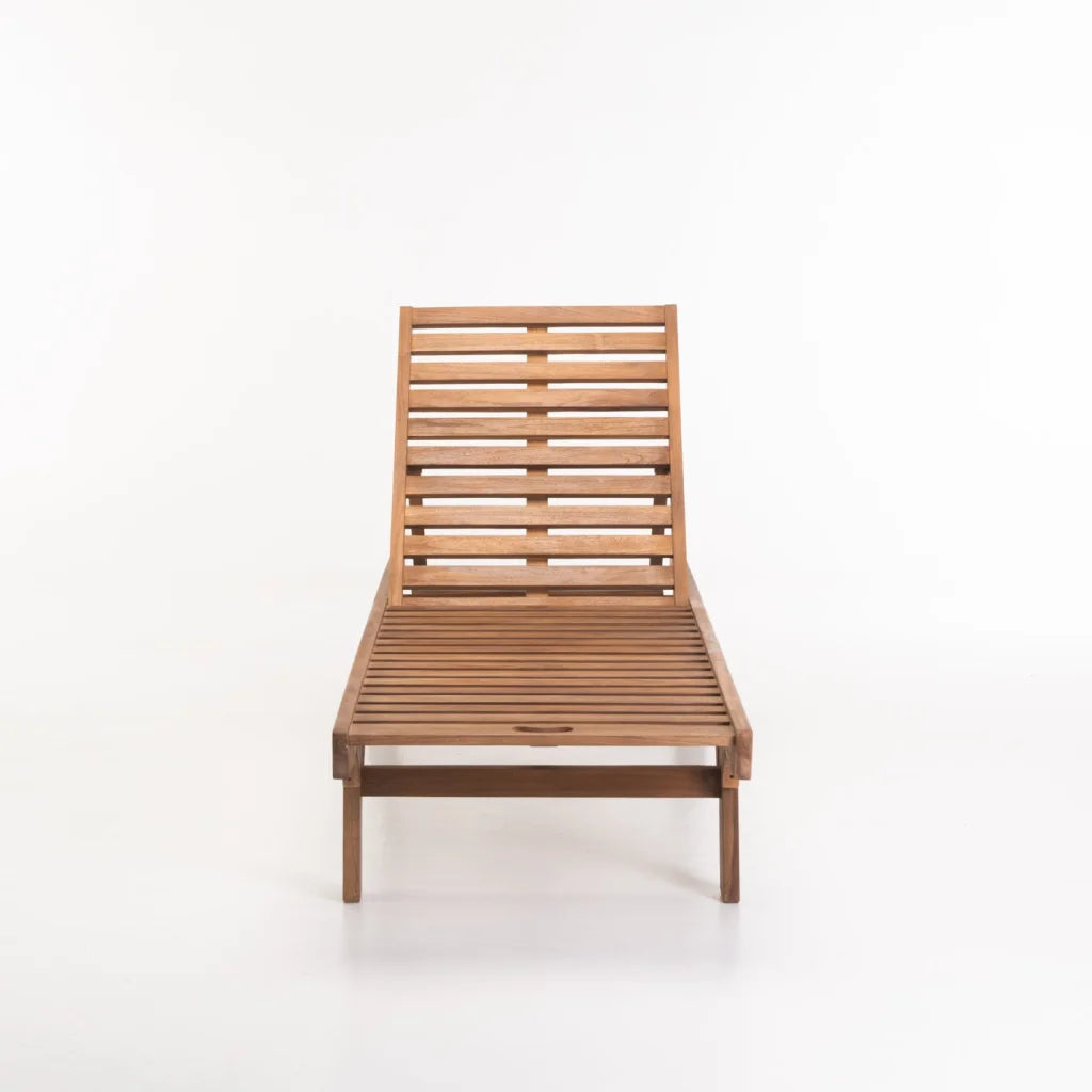 NINA DELUXE TEAK SUNLOUNGER
