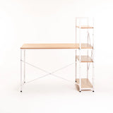 OMEGA 120cm DESK W/SHELF - BEECH/WHITE