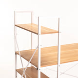 OMEGA 120cm DESK W/SHELF - BEECH/WHITE