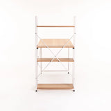 OMEGA 120cm DESK W/SHELF - BEECH/WHITE