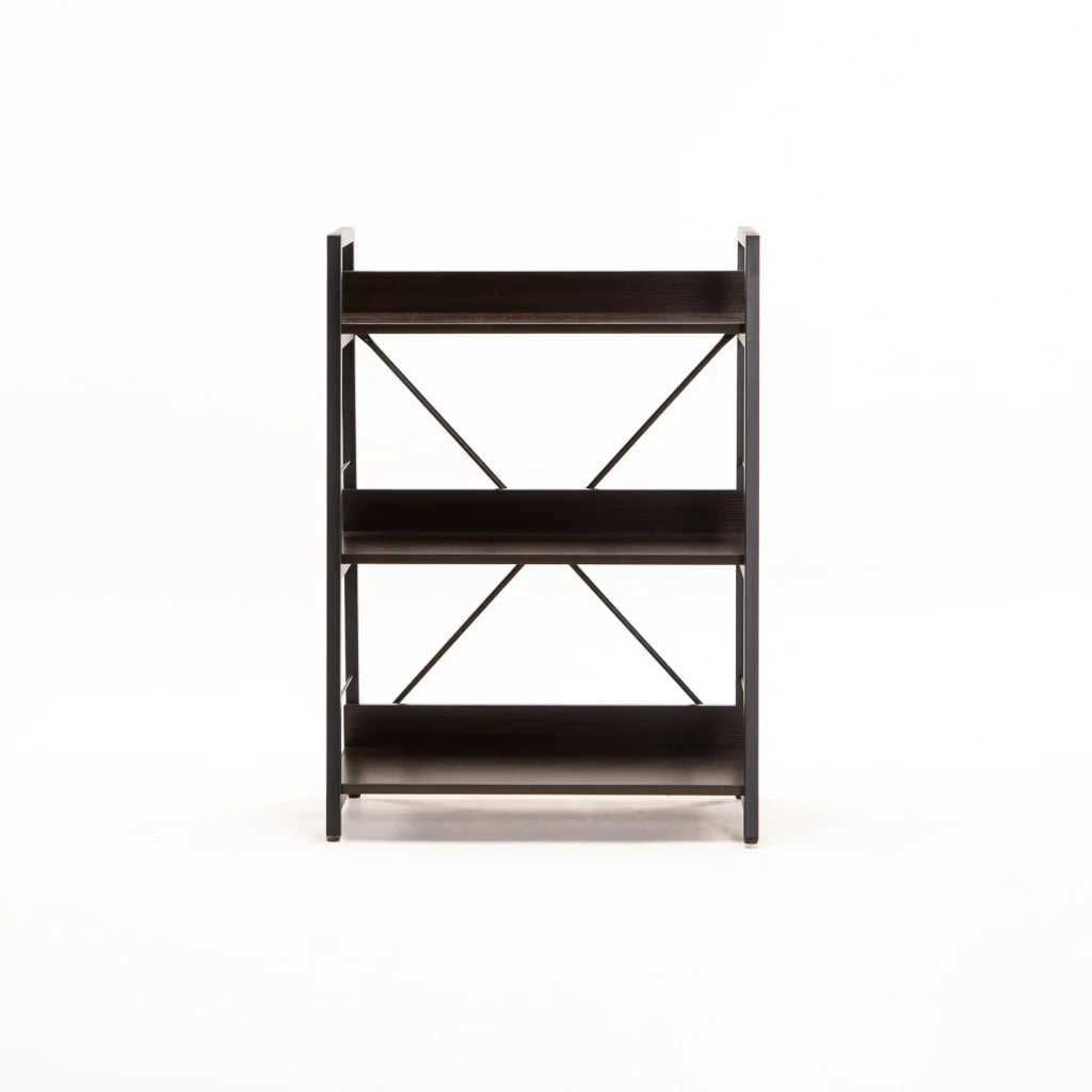 OMEGA 3 SHELF UNIT - WENGE/BLACK