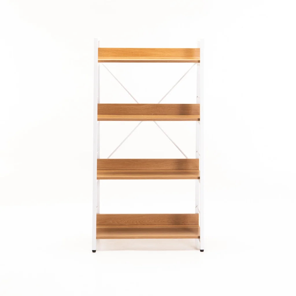 OMEGA 4 SHELF UNIT - BEECH/WHITE