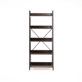 OMEGA 5 SHELF UNIT - WENGE/BLACK