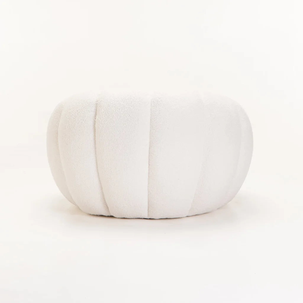 PEARL FLEECE FABRIC CHAIR - CREAM