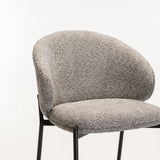 PHOEBE FABRIC BARSTOOL - GREY