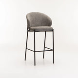 PHOEBE FABRIC BARSTOOL - GREY