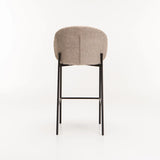 PHOEBE FABRIC BARSTOOL - STONE