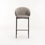 PHOEBE FABRIC BARSTOOL - GREY