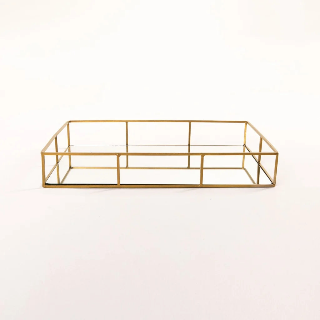 RAY SINGLE RECTANGLE TRAY MIRROR TRAYS
