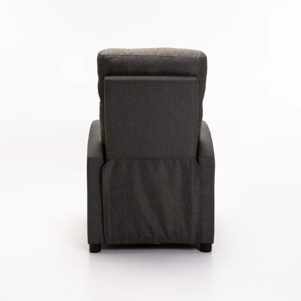 RON FABRIC ARMCHAIR RECLINER - DARK GREY