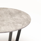 ROSE 80cm ROUND COFFEE TABLE - GREY CONCRETE