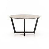 ROSE 80cm ROUND COFFEE TABLE - GREY CONCRETE