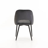 SADIE VELVET DINING CHAIR - GREY