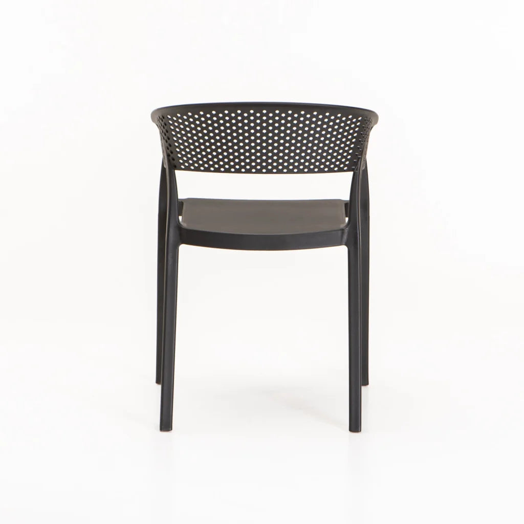 SAMUI CHAIR W/ARMS - BLACK