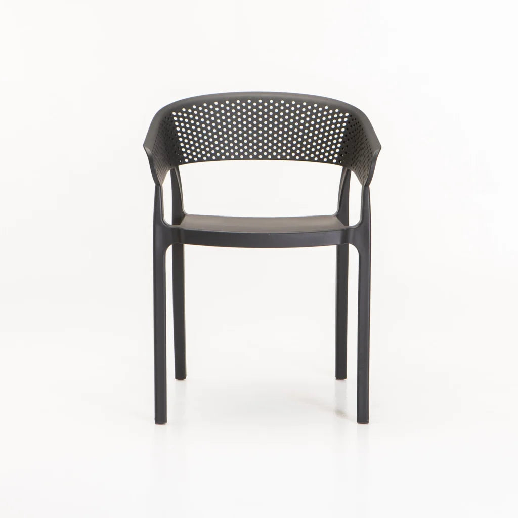SAMUI CHAIR W/ARMS - DARK GREY