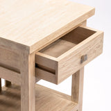 SARI WHITEWASH 1 DRAWER PEDESTAL