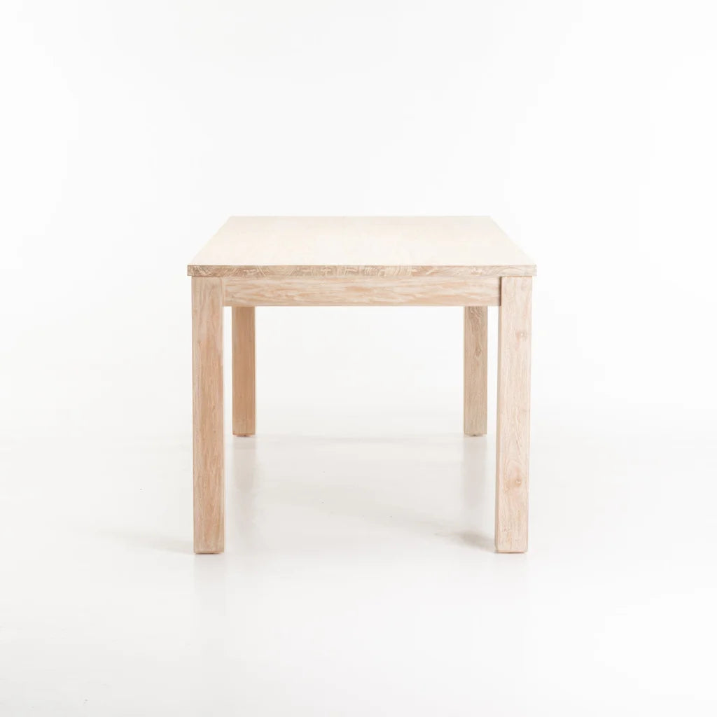 SARI WHITEWASH 180x90cm DINING TABLE