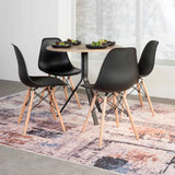 SHAY 80cm ROUND TOP DINING TABLE - OAK