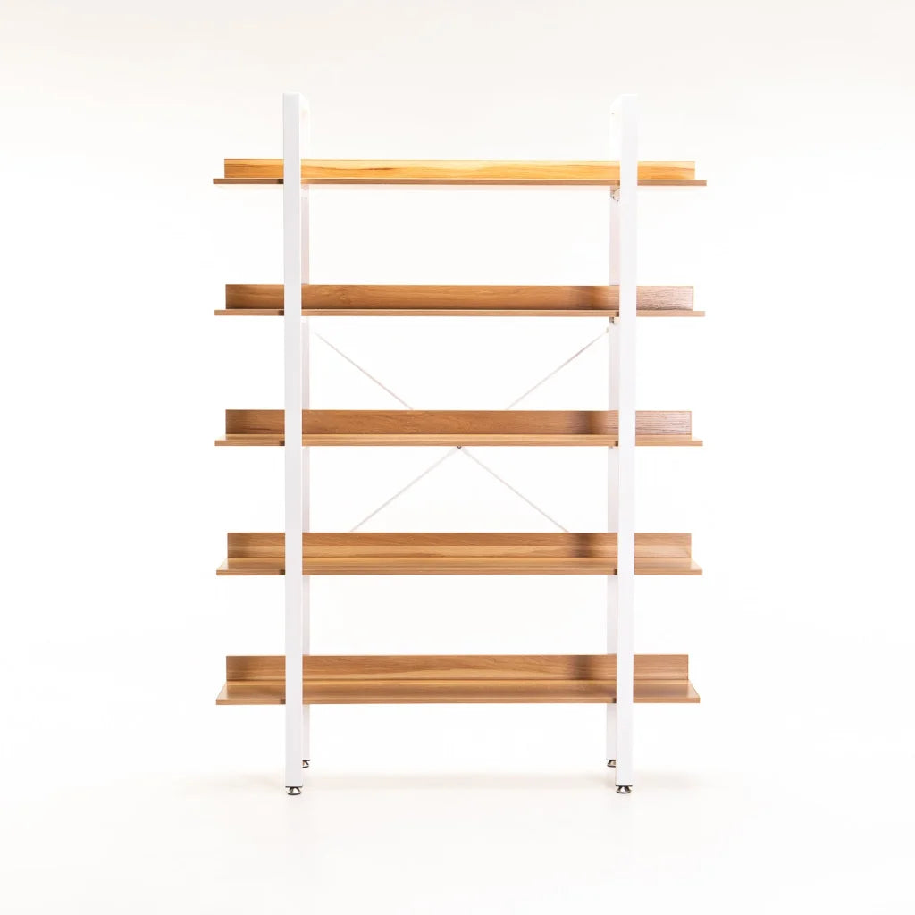 SIGMA 5 SHELF UNIT - BEECH/WHITE