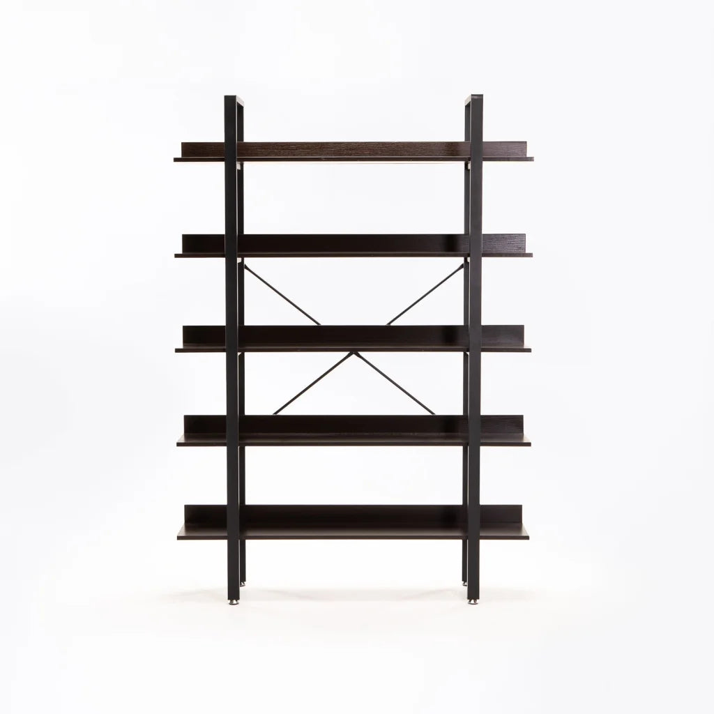 SIGMA 5 SHELF UNIT - WENGE/BLACK